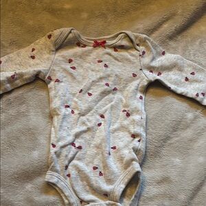 Gray and Red Kids One Piece